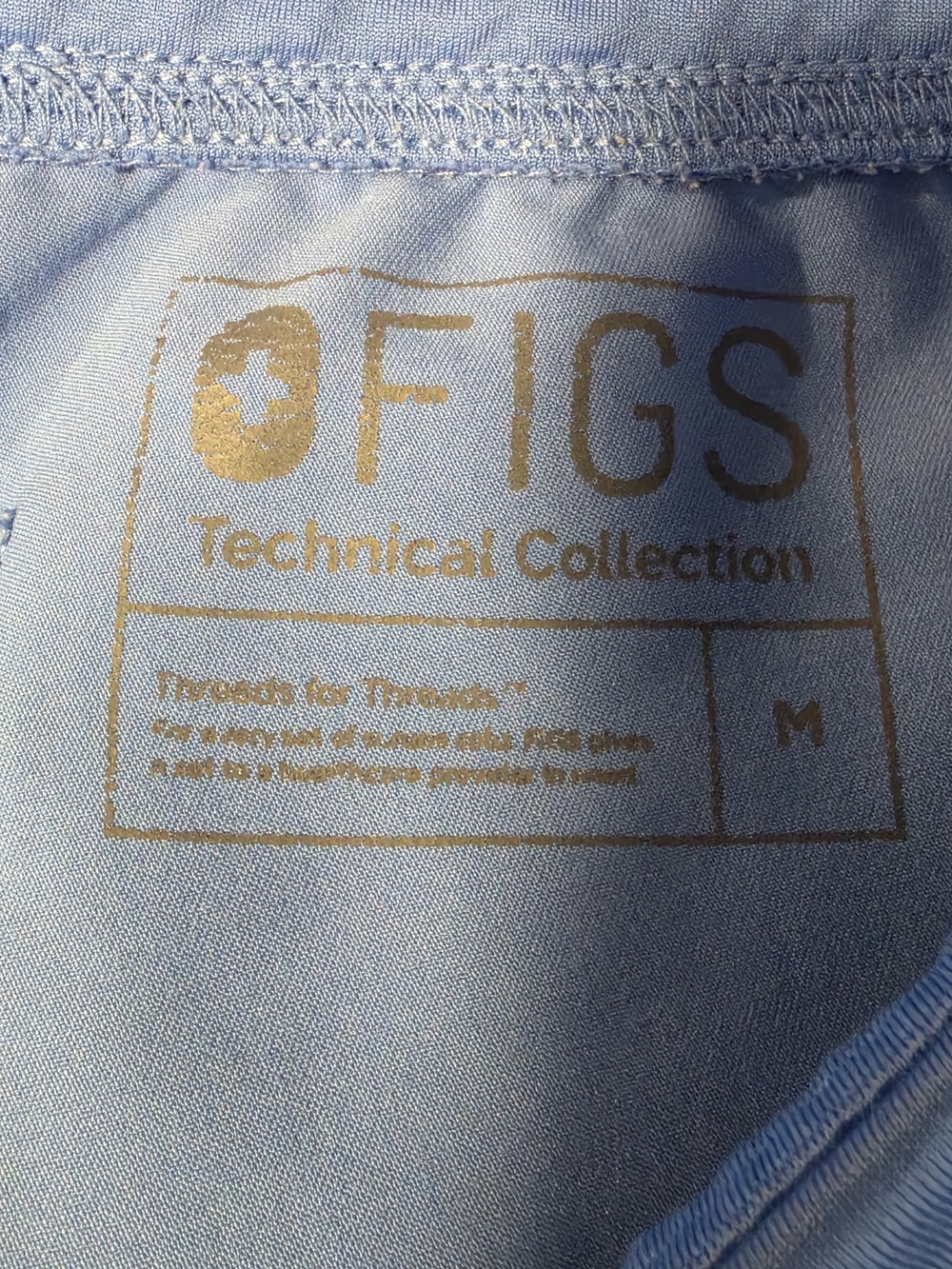 FIGS Livingston High-Rise Straight-Leg Scrub Pant In Ceil Blue Women's Size Med - Picture 6 of 8